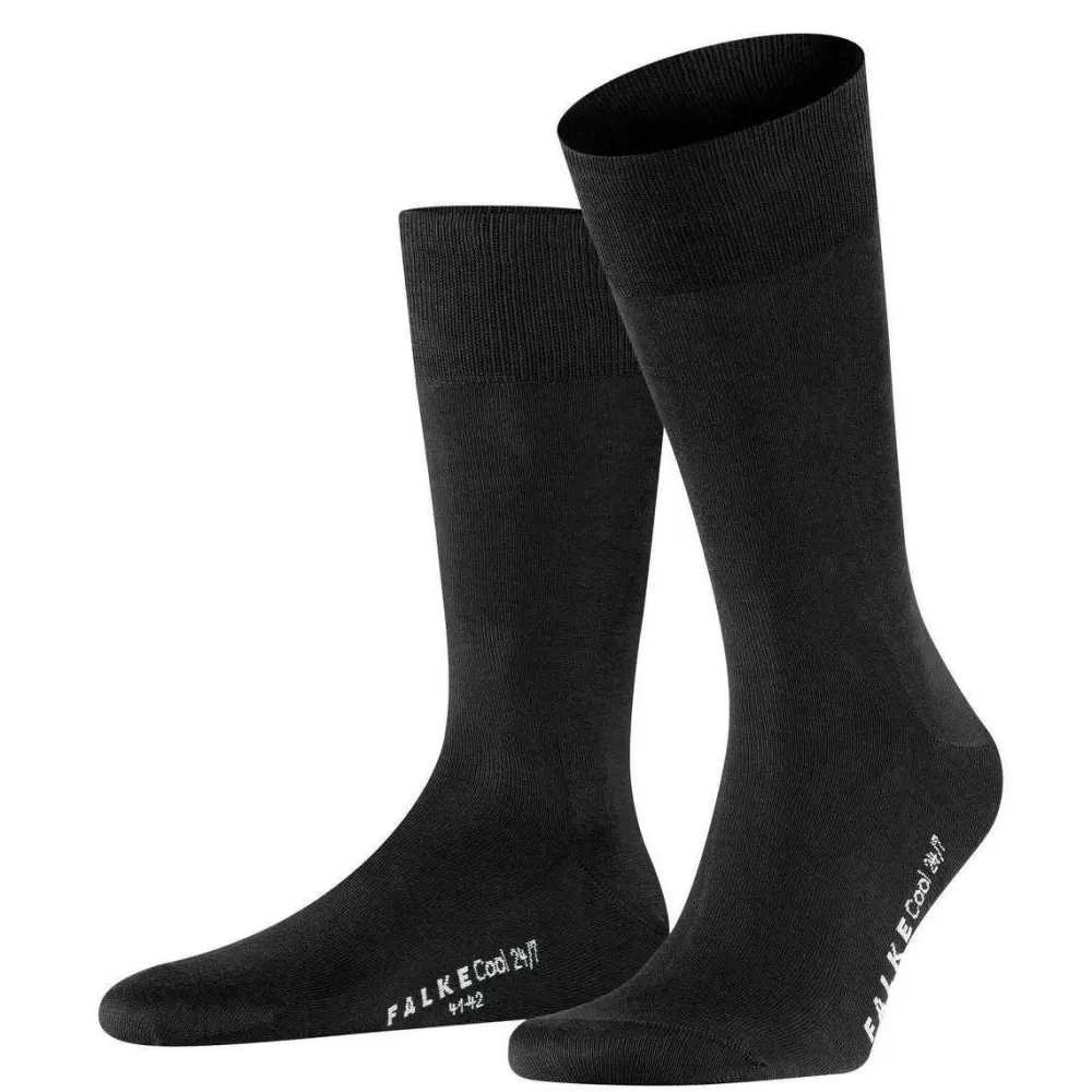 Falke Men's Socks^Black Cool 24/7 Socks
