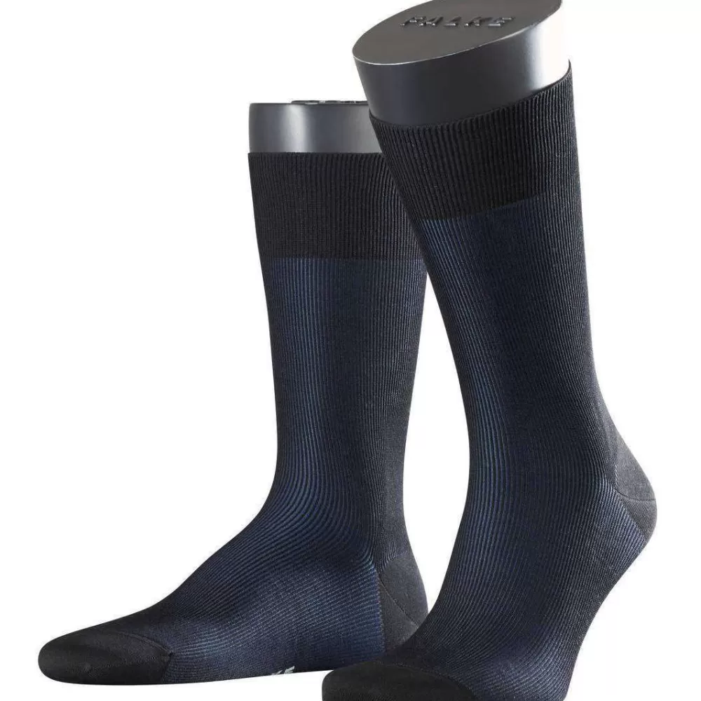 Falke Men's Socks^Black Fine Shadow Socks