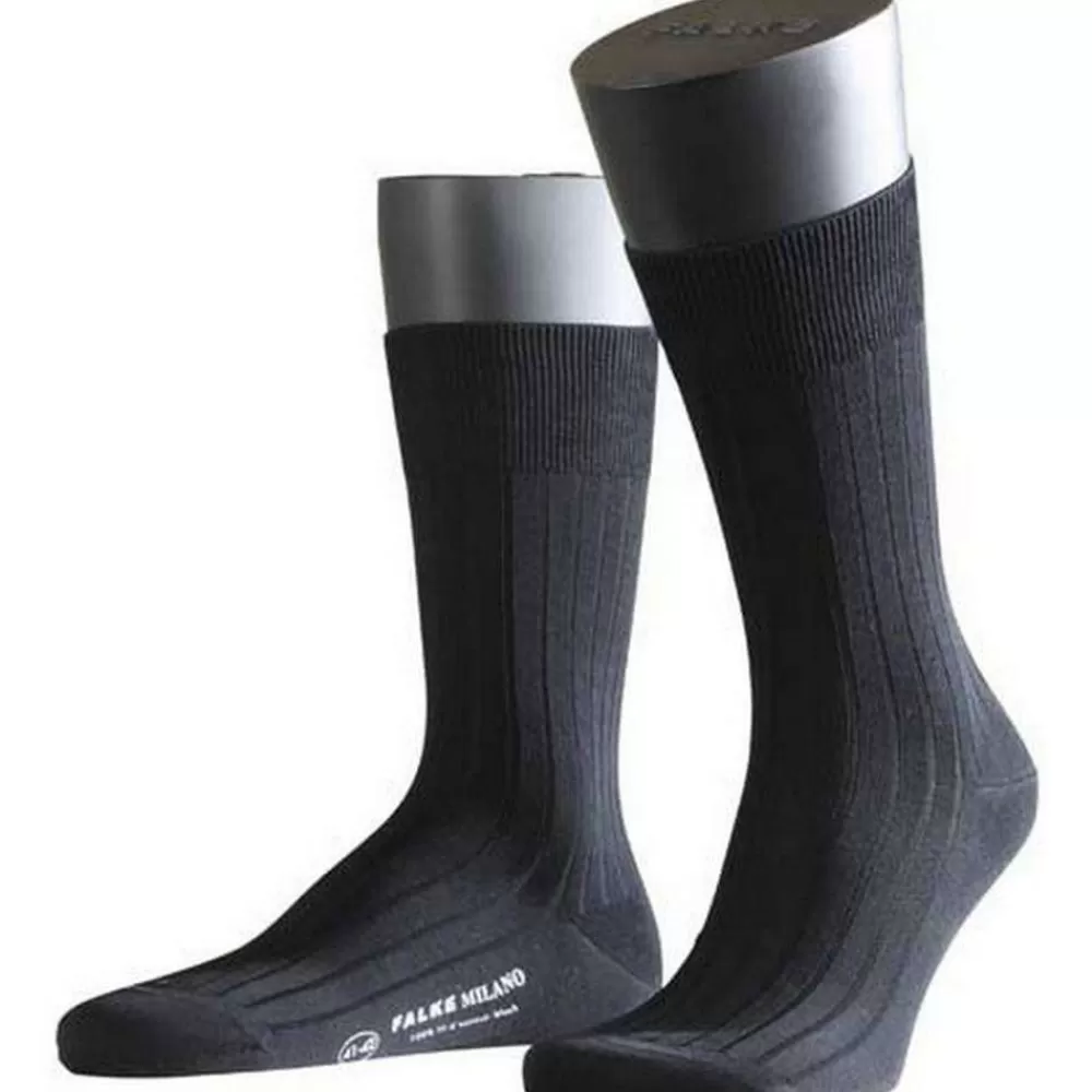 Falke Men's Socks^Black Milano Socks