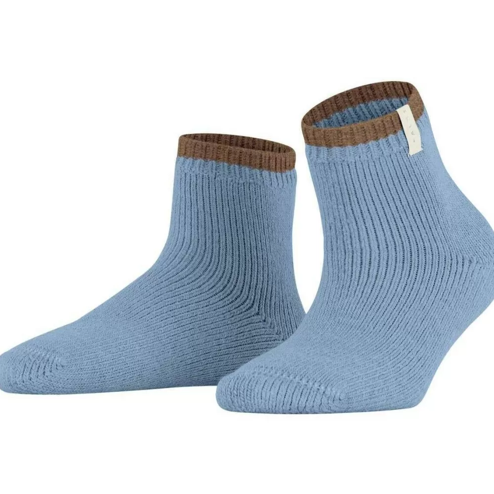 Falke Women's Socks^Blue Cosy Plush Short Socks