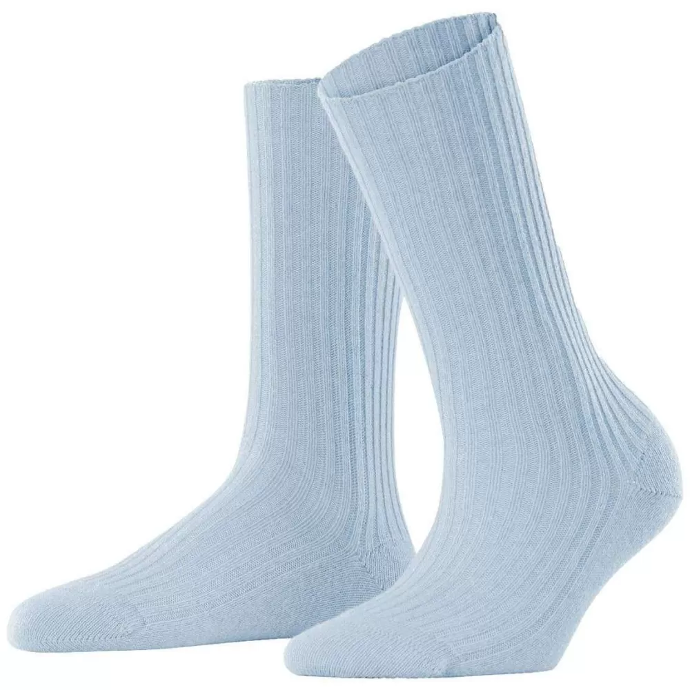 Falke Women's Socks^Blue Cosy Wool Boot Socks