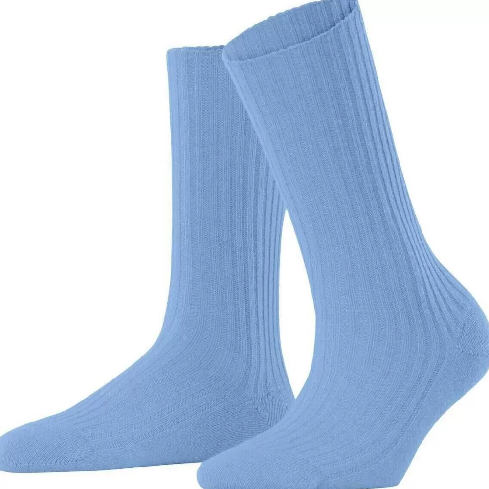 Falke Women's Socks^Blue Cosy Wool Boot Socks