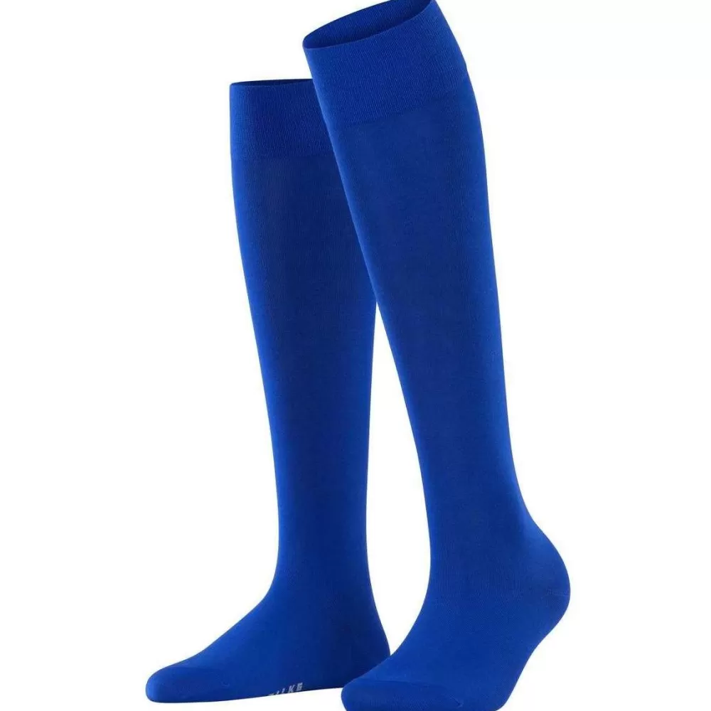 Falke Women's Socks^Blue Cotton Touch Knee High Socks