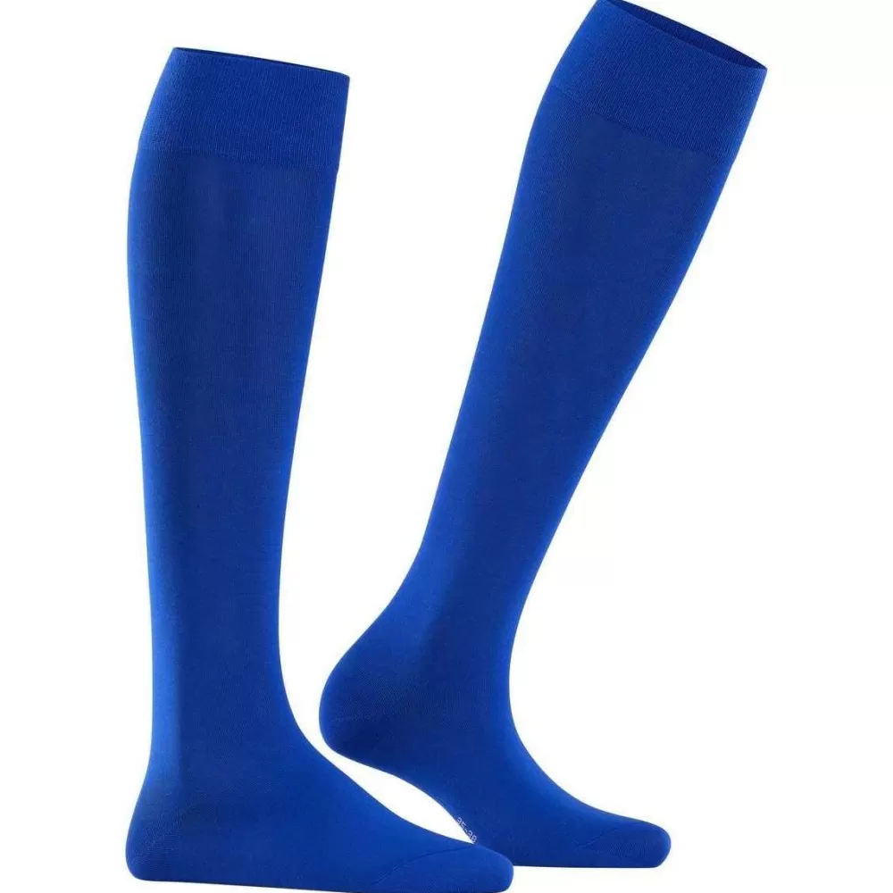 Falke Women's Socks^Blue Cotton Touch Knee High Socks