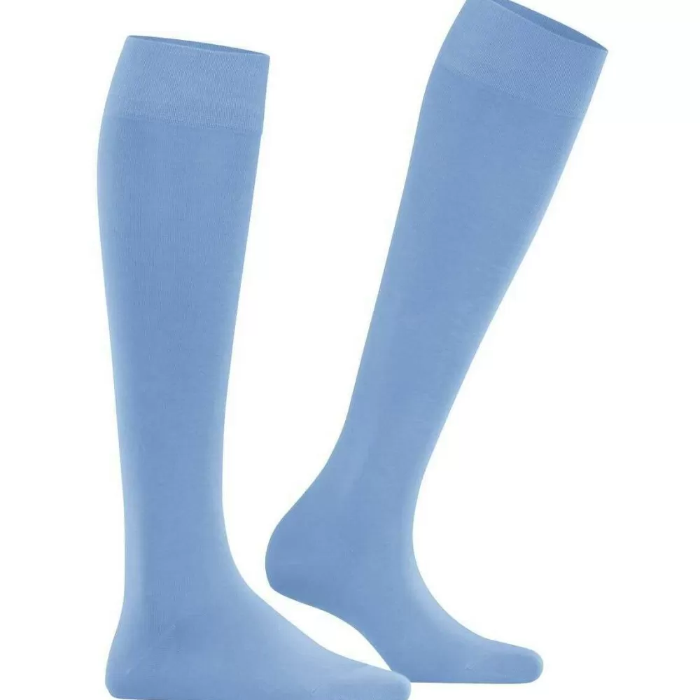 Falke Women's Socks^Blue Cotton Touch Knee High Socks