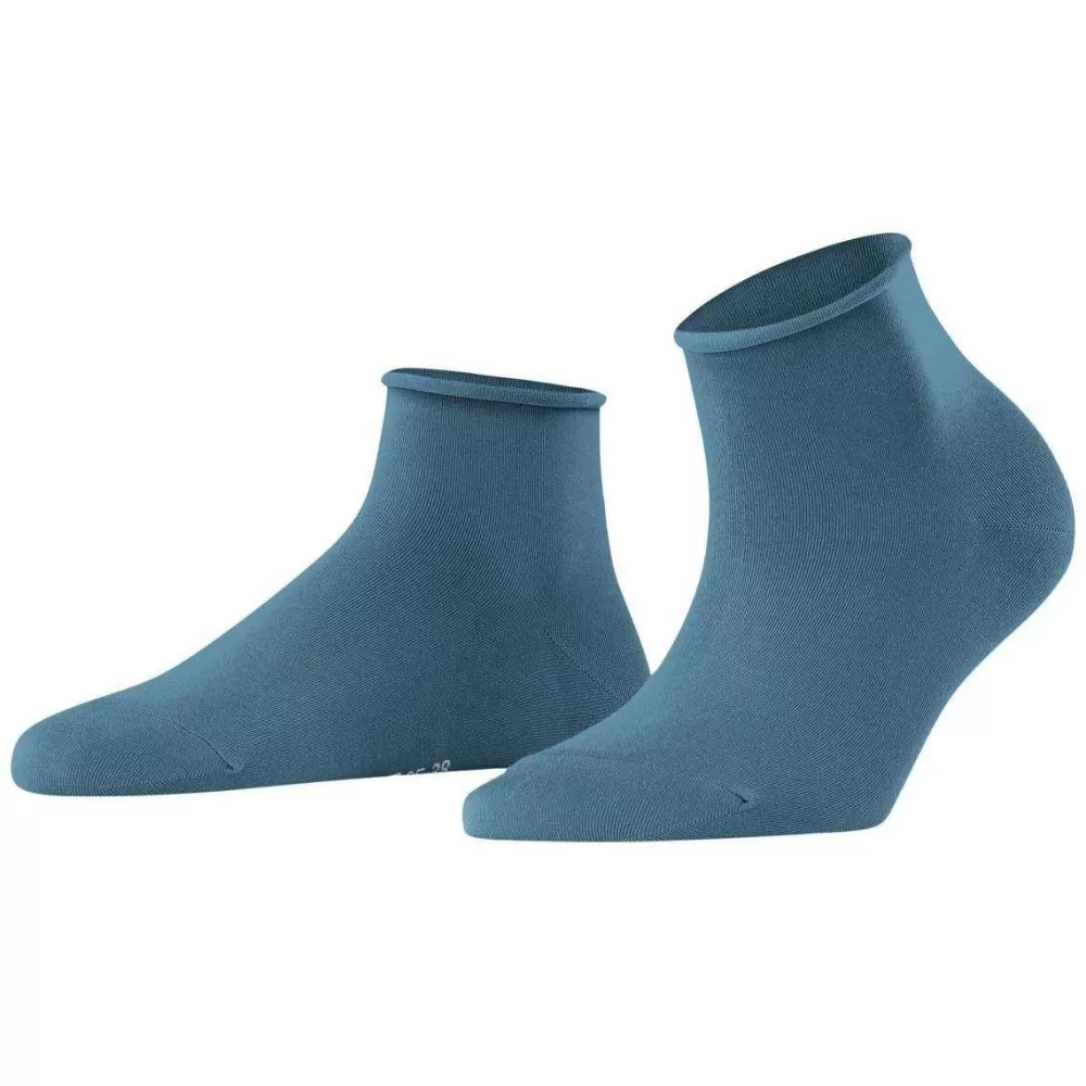 Falke Women's Socks^Blue Cotton Touch Short Socks