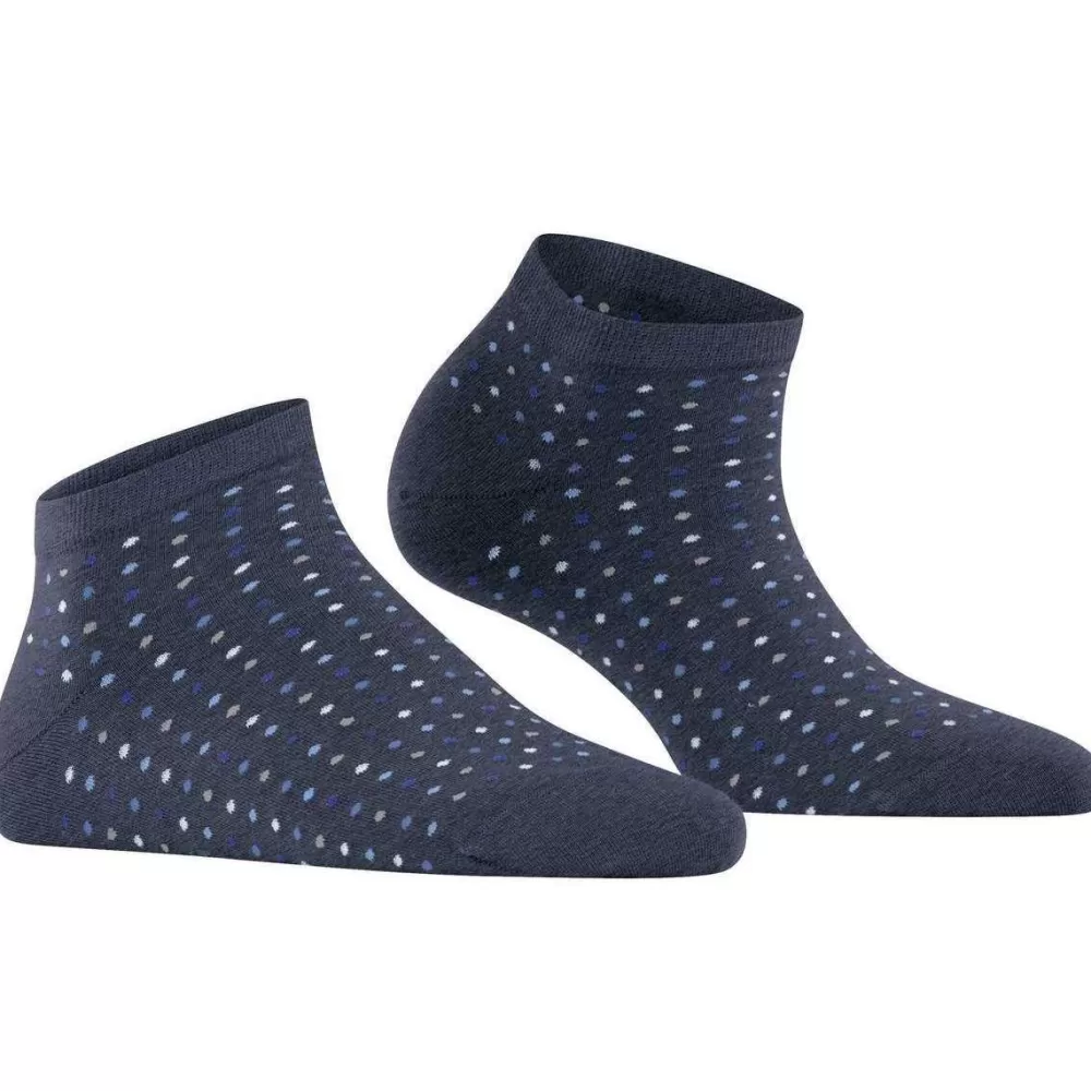 Falke Women's Socks^Blue Multispot Sneaker Socks