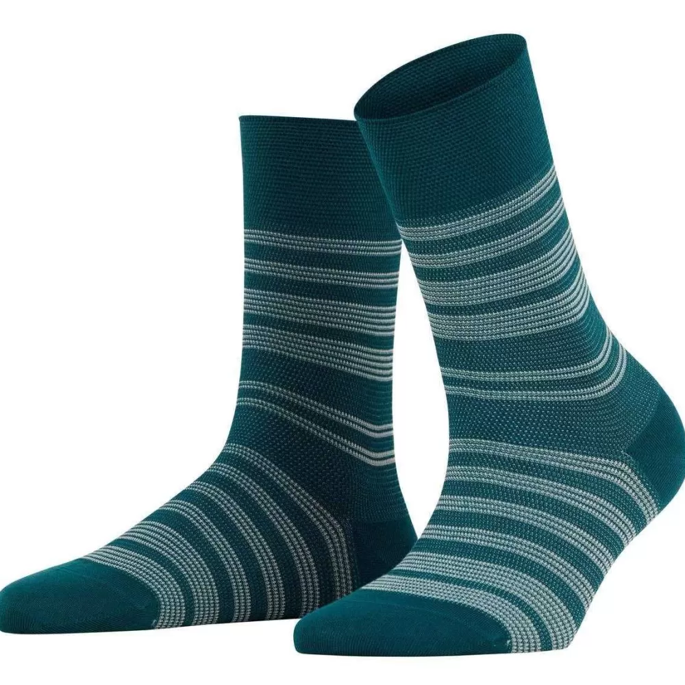 Falke Women's Socks^Blue Sensitive Sunset Stripe Socks