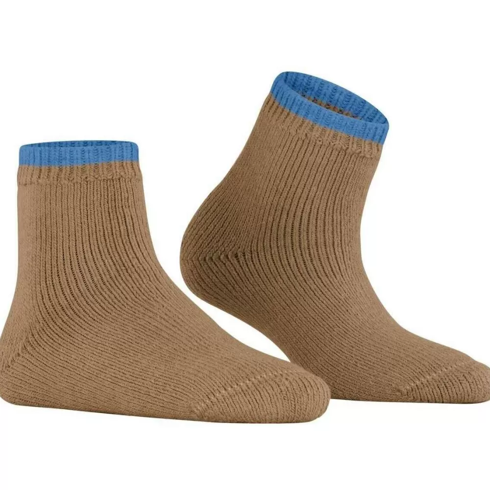 Falke Women's Socks^Brown Cosy Plush Short Socks