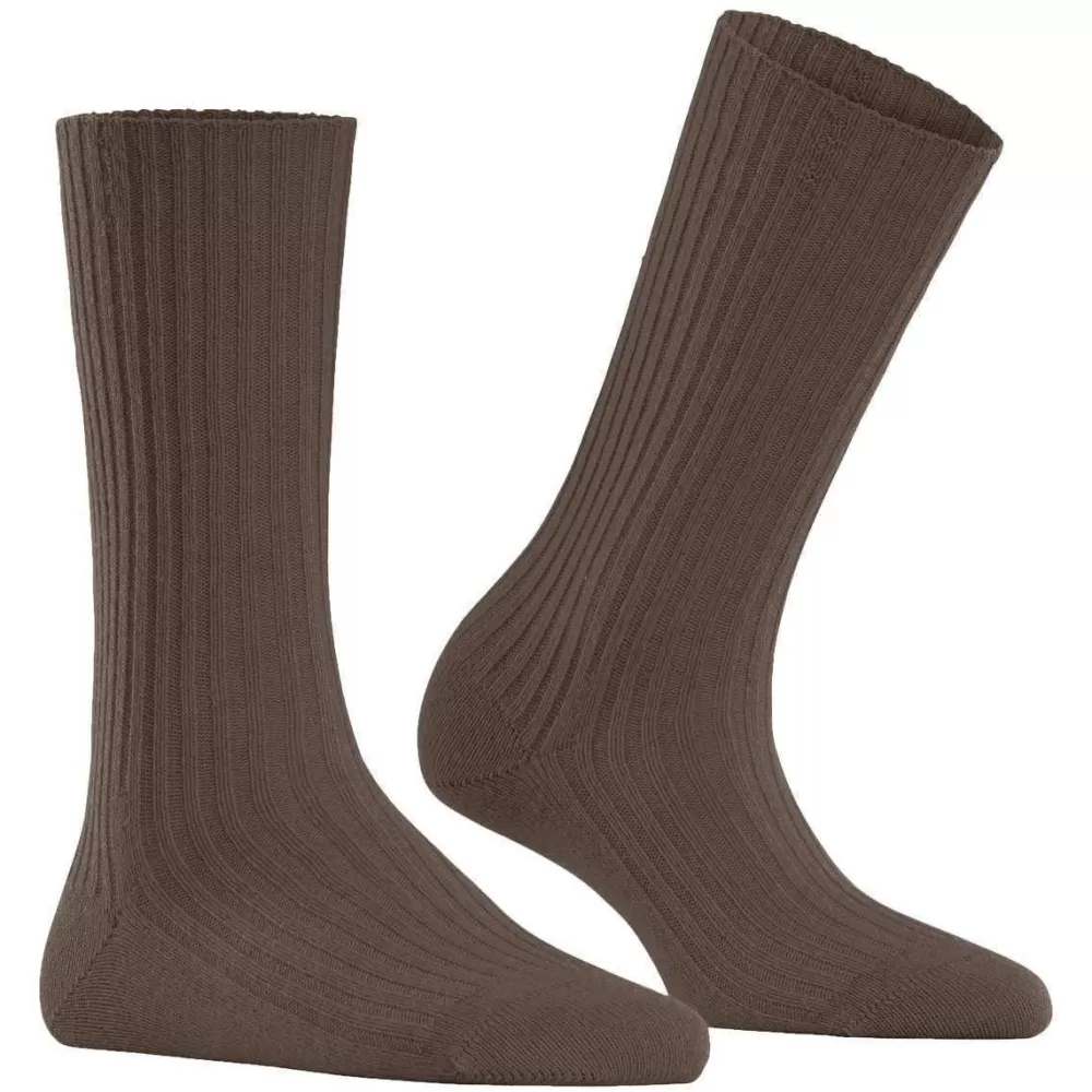 Falke Women's Socks^Brown Cosy Wool Boot Socks