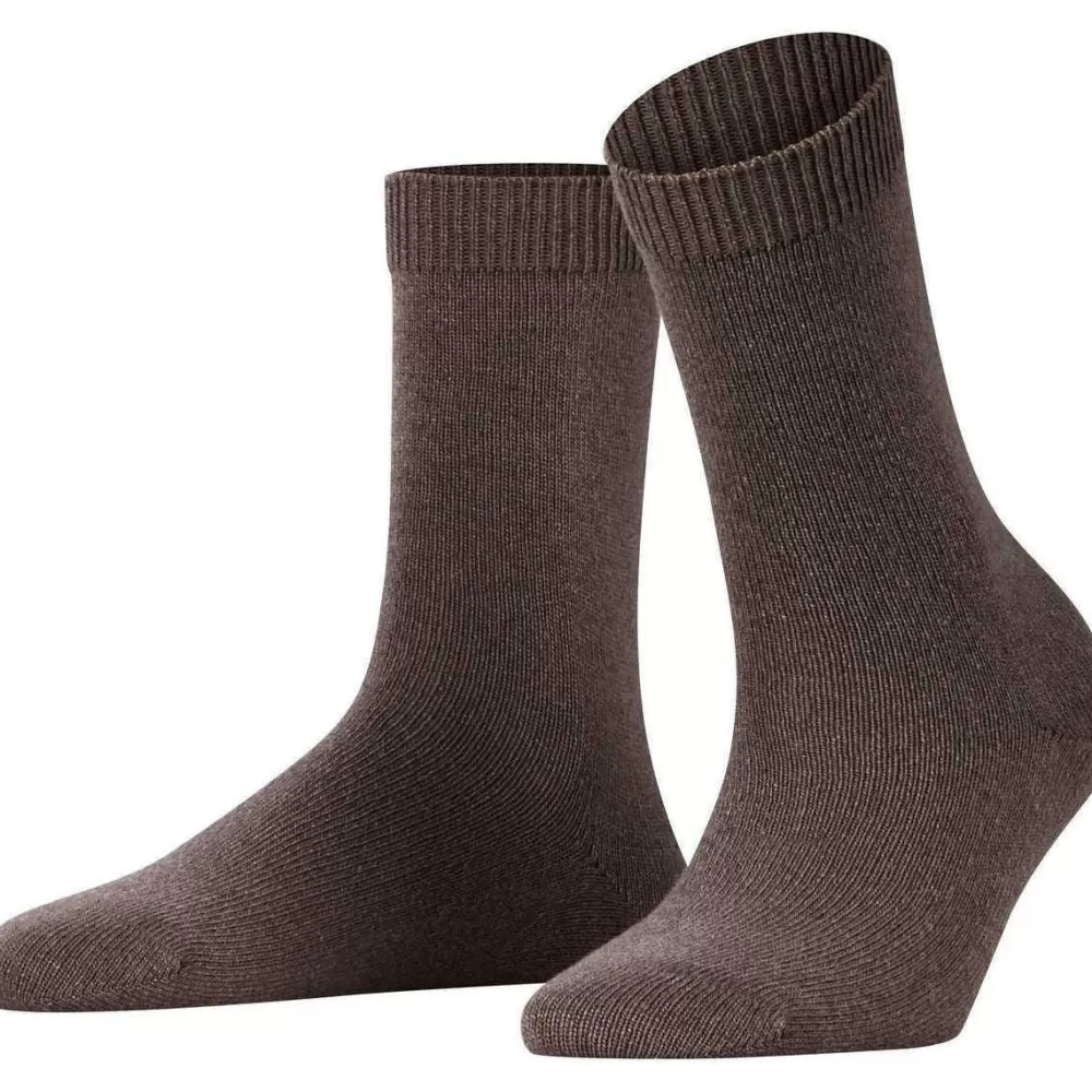 Falke Women's Socks^Brown Cosy Wool Socks