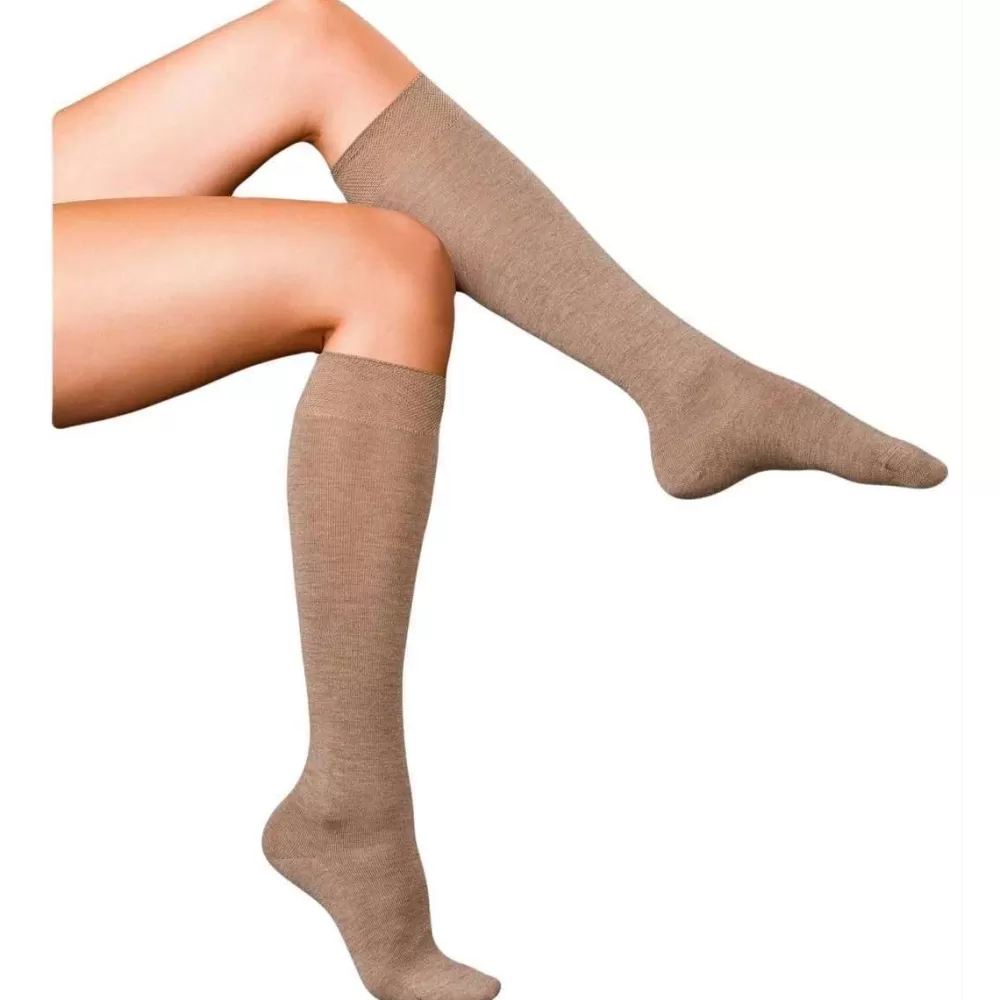 Falke Women's Socks^Brown Finest No1 Cashmere Knee High Socks