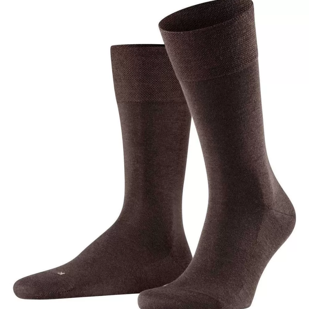 Falke Men's Socks^Brown Sensitive Berlin Socks