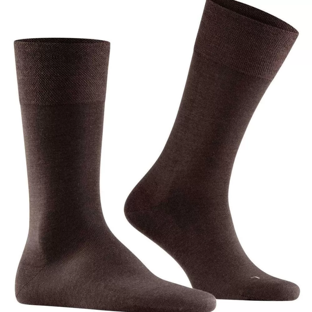 Falke Men's Socks^Brown Sensitive Berlin Socks
