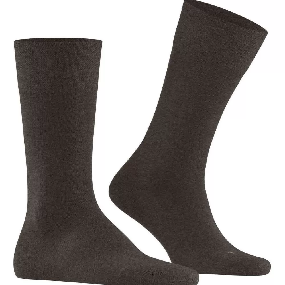 Falke Men's Socks^Brown Sensitive Berlin Socks