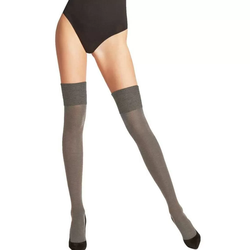 Falke Women's Socks^Brown Softmerino Overknee Socks