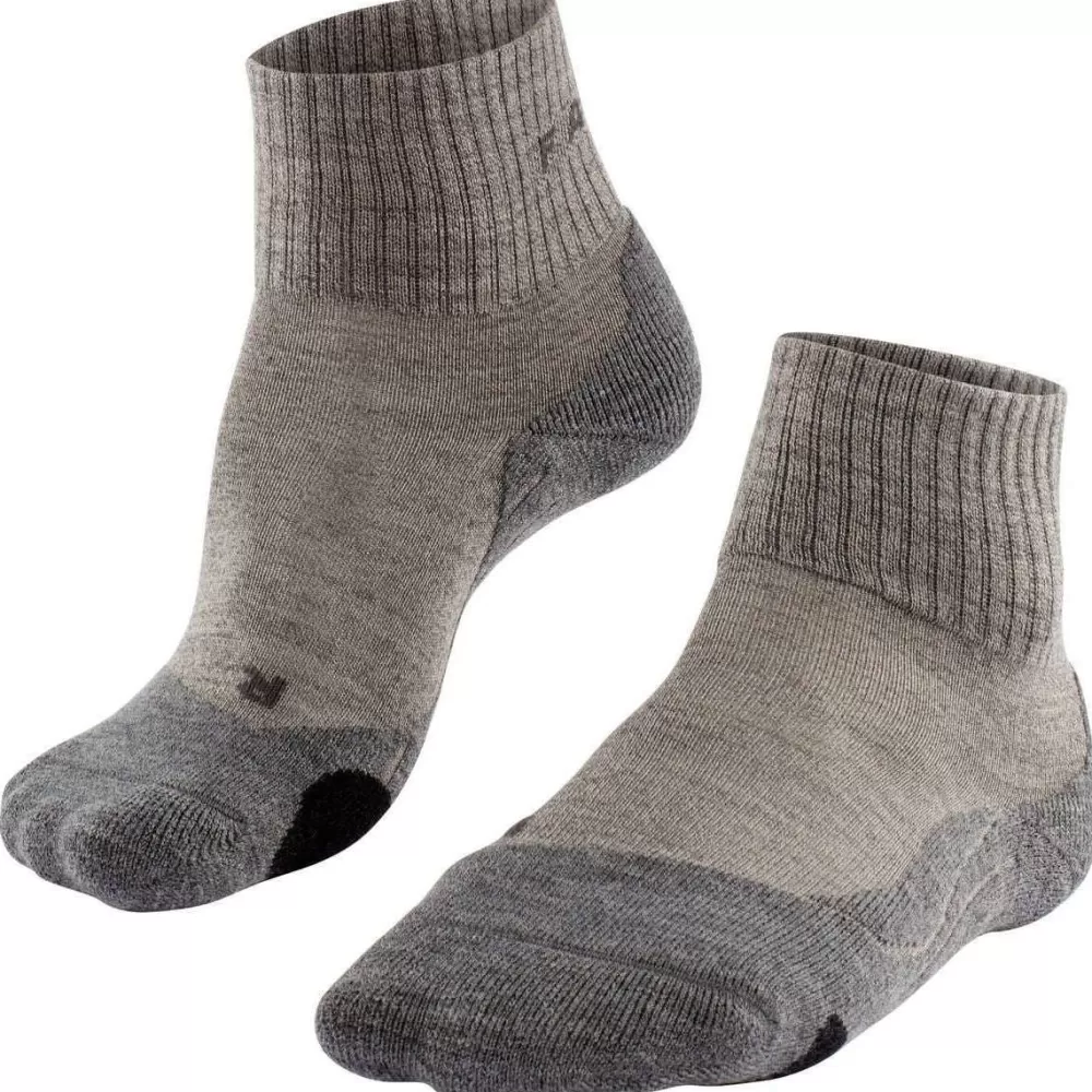 Falke Women's Socks^Brown Tk2 Explore Wool Short Socks