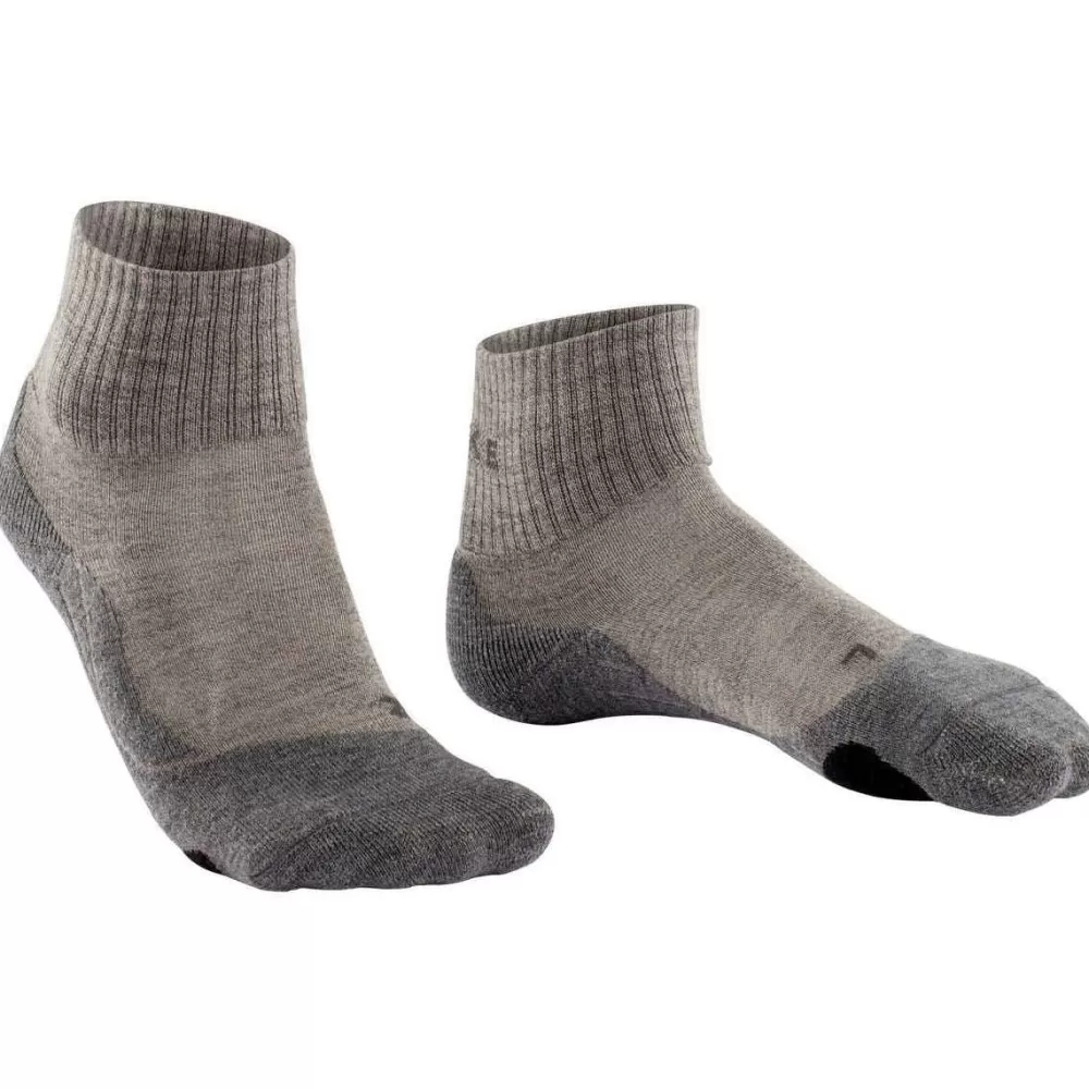 Falke Women's Socks^Brown Tk2 Explore Wool Short Socks