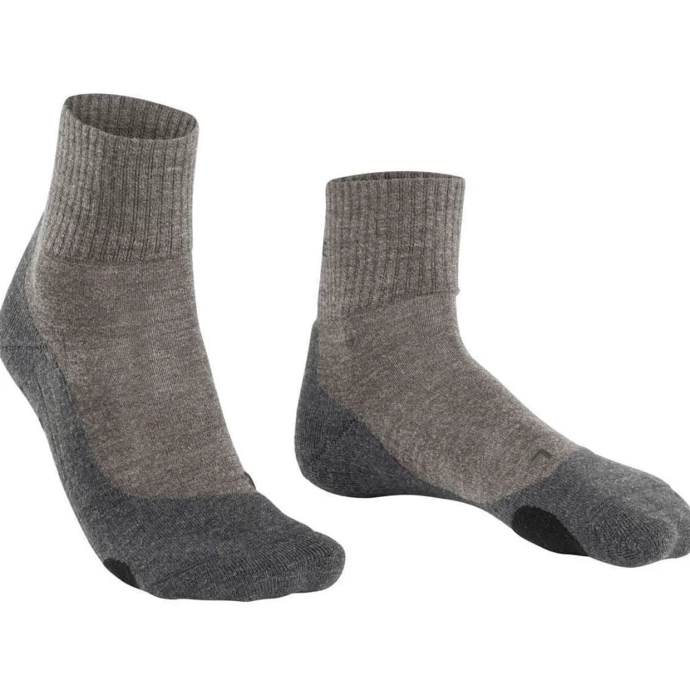Falke Men's Socks^Brown Tk2 Explore Wool Short Socks