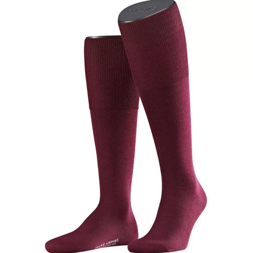Falke Men's Socks^Burgundy Barolo Airport Knee High Socks