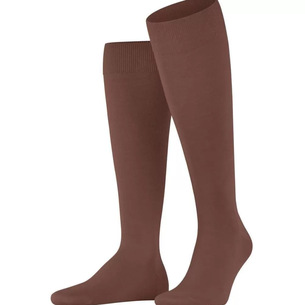 Falke Men's Socks^Burgundy Climawool Knee High Socks