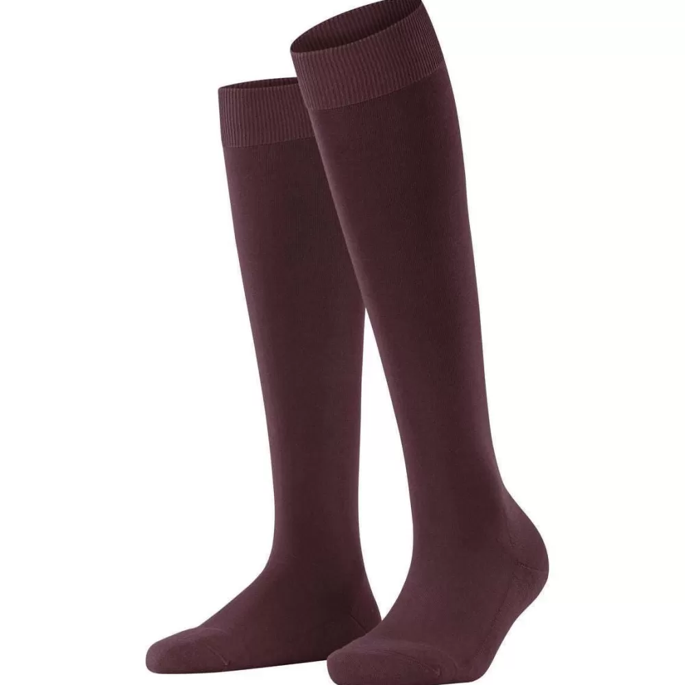 Falke Women's Socks^Burgundy Climawool Knee High Socks