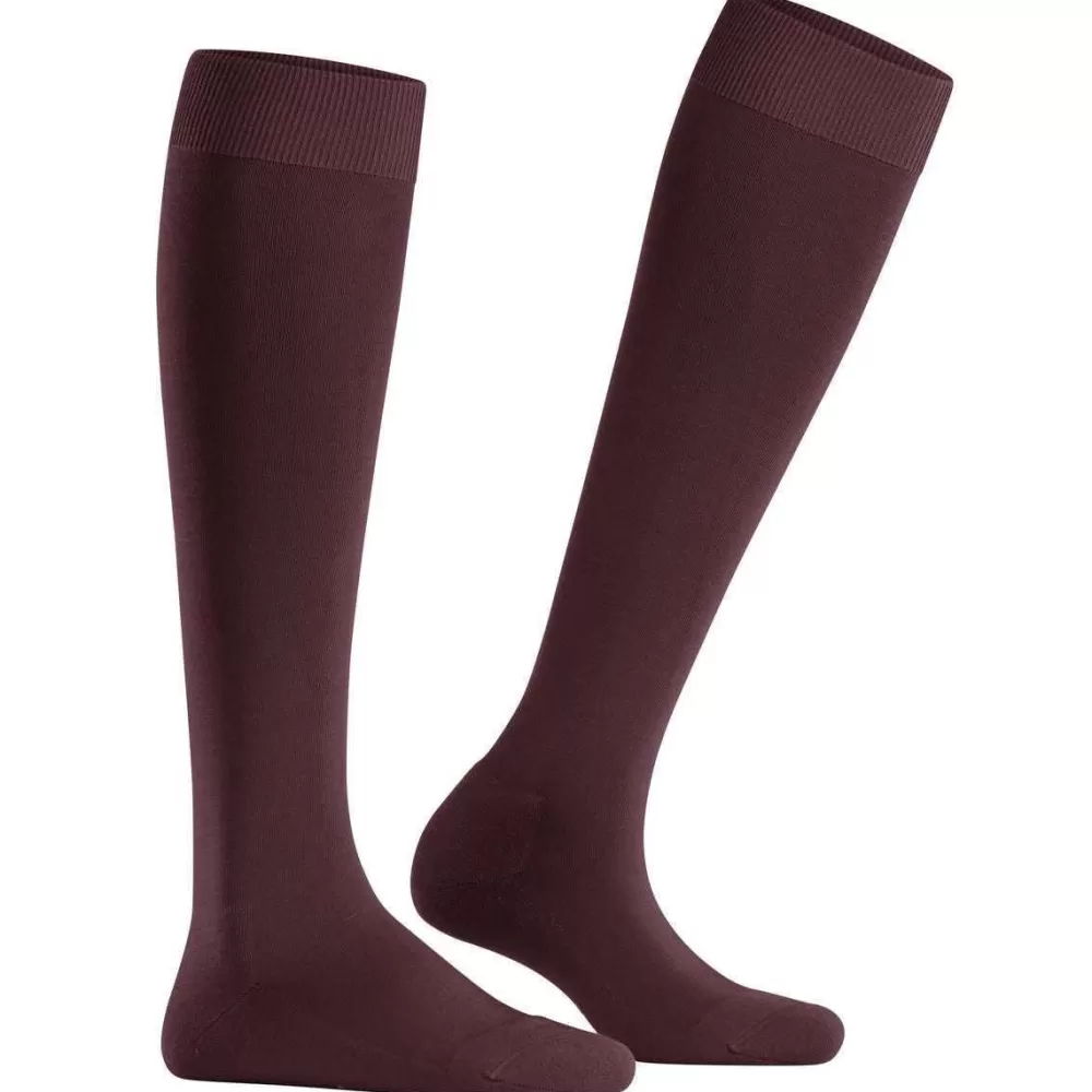 Falke Women's Socks^Burgundy Climawool Knee High Socks