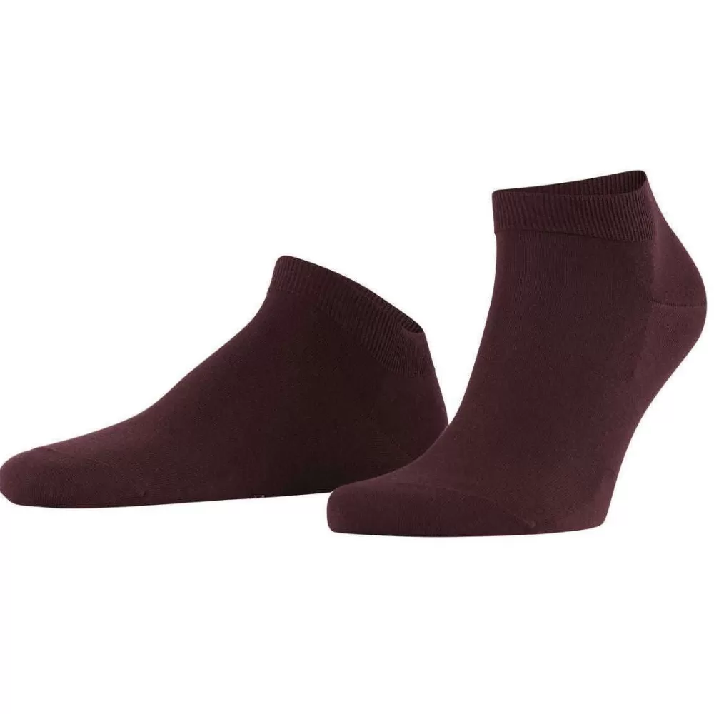 Falke Men's Socks^Burgundy Climawool Sneaker Socks