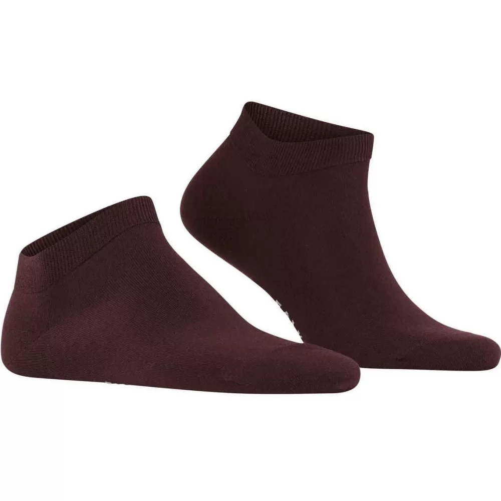Falke Men's Socks^Burgundy Climawool Sneaker Socks