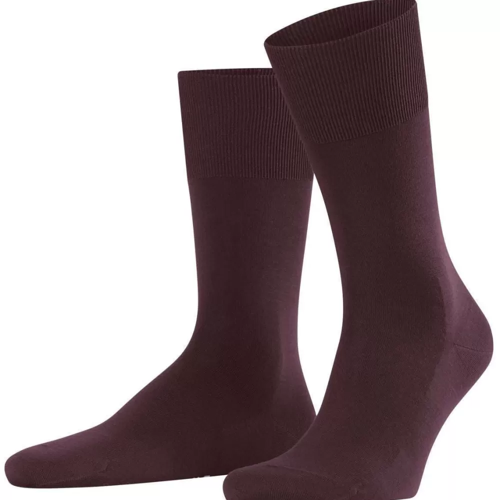 Falke Men's Socks^Burgundy Climawool Socks