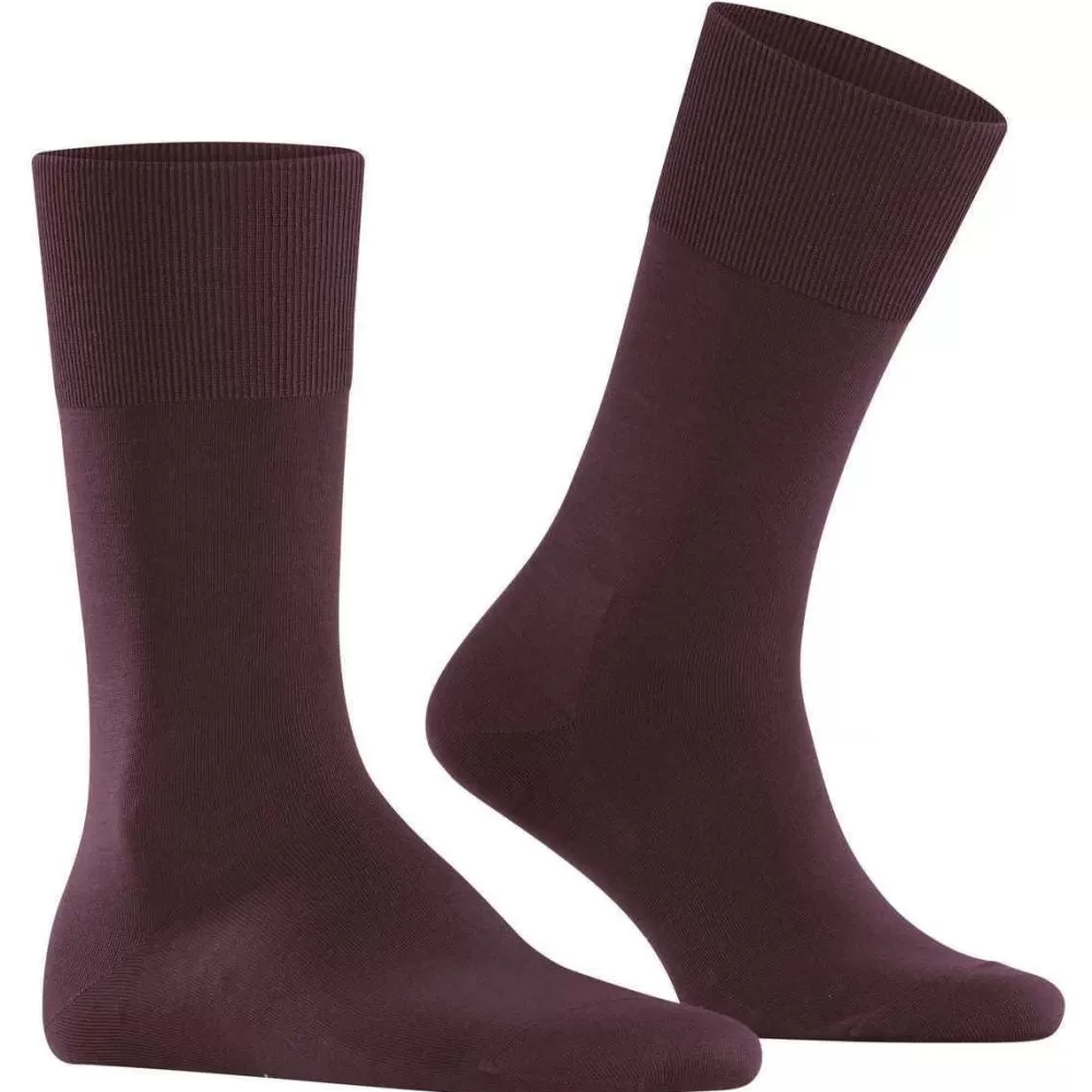 Falke Men's Socks^Burgundy Climawool Socks