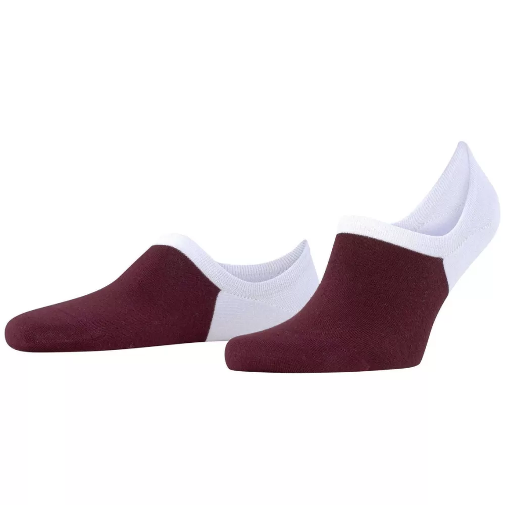 Falke Men's Socks^Burgundy Colour Blend No Show Socks