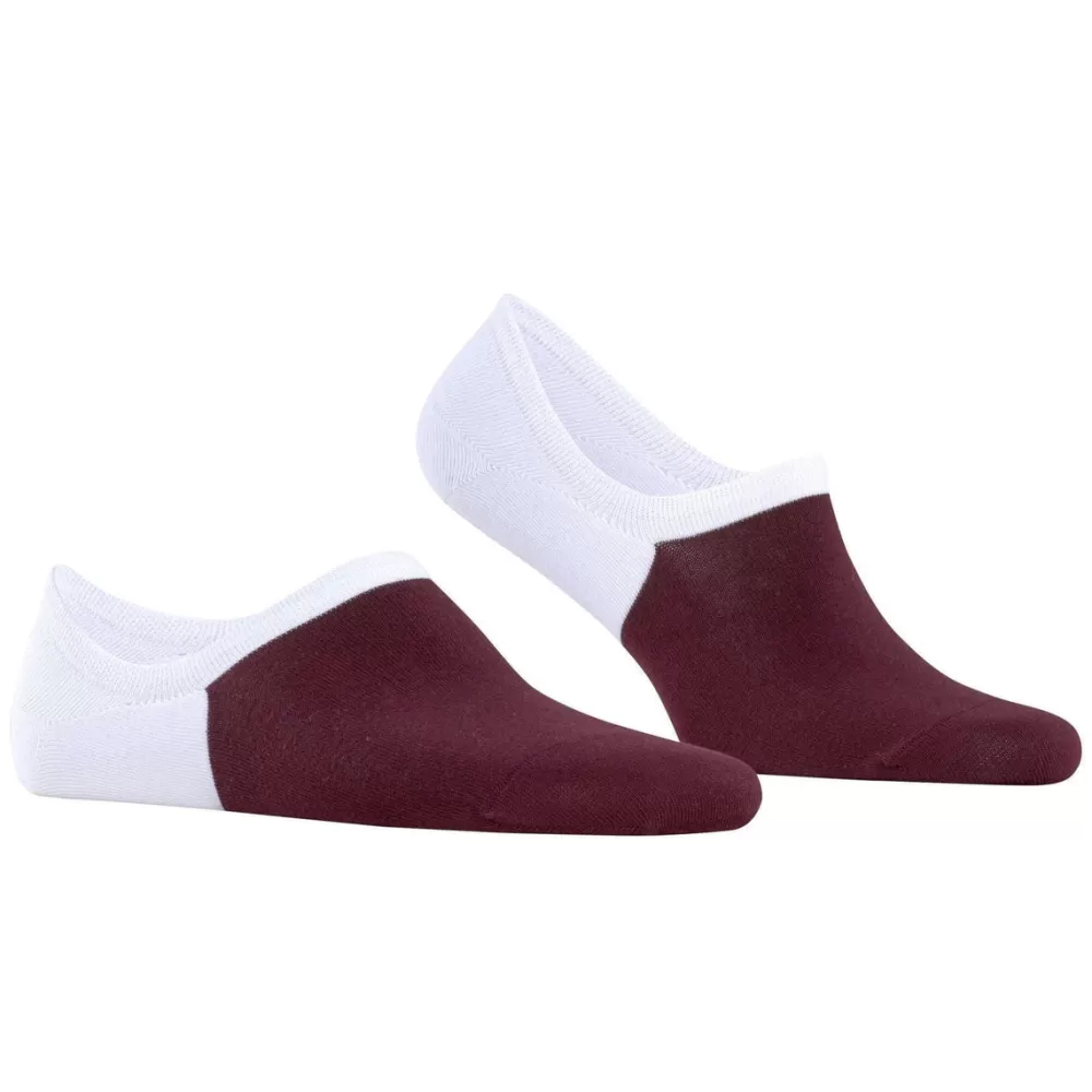 Falke Men's Socks^Burgundy Colour Blend No Show Socks