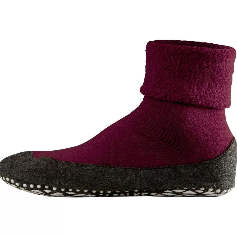 Falke Men's Socks^Burgundy Cosyshoe Slipper Socks