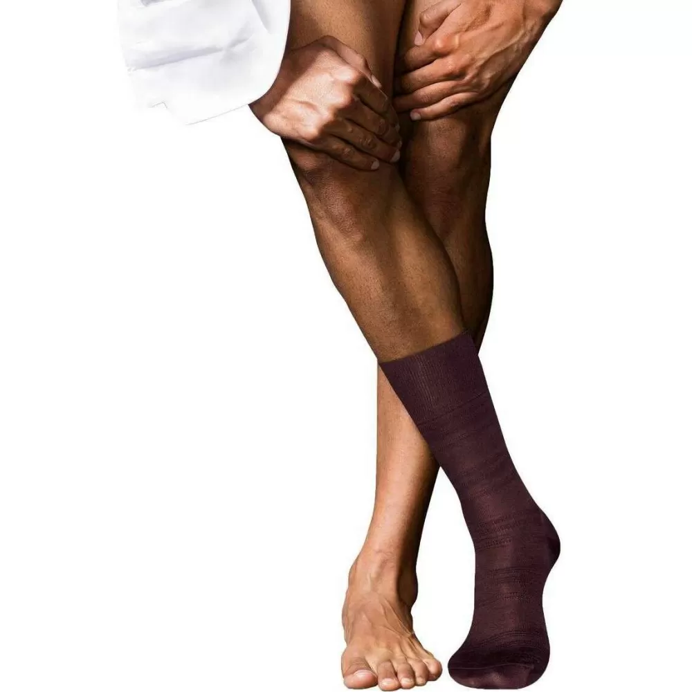 Falke Men's Socks^Burgundy Highshine Socks