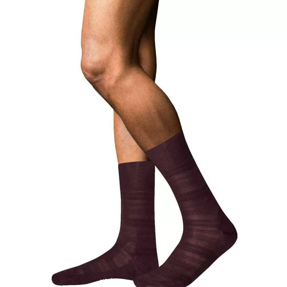Falke Men's Socks^Burgundy Highshine Socks