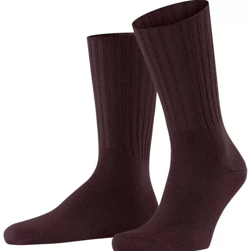 Falke Men's Socks^Burgundy Nelson Socks