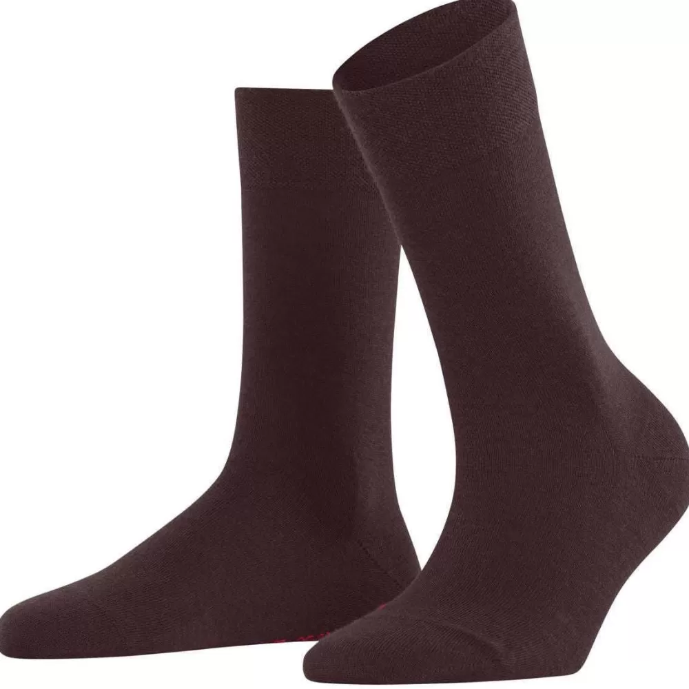 Falke Women's Socks^Burgundy Sensitive Berlin Socks