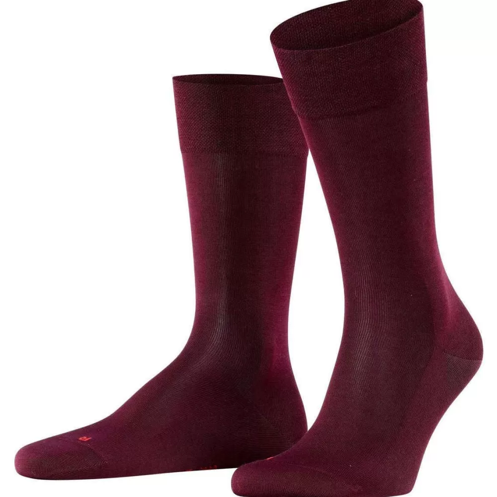 Falke Men's Socks^Burgundy Sensitive Malaga Socks