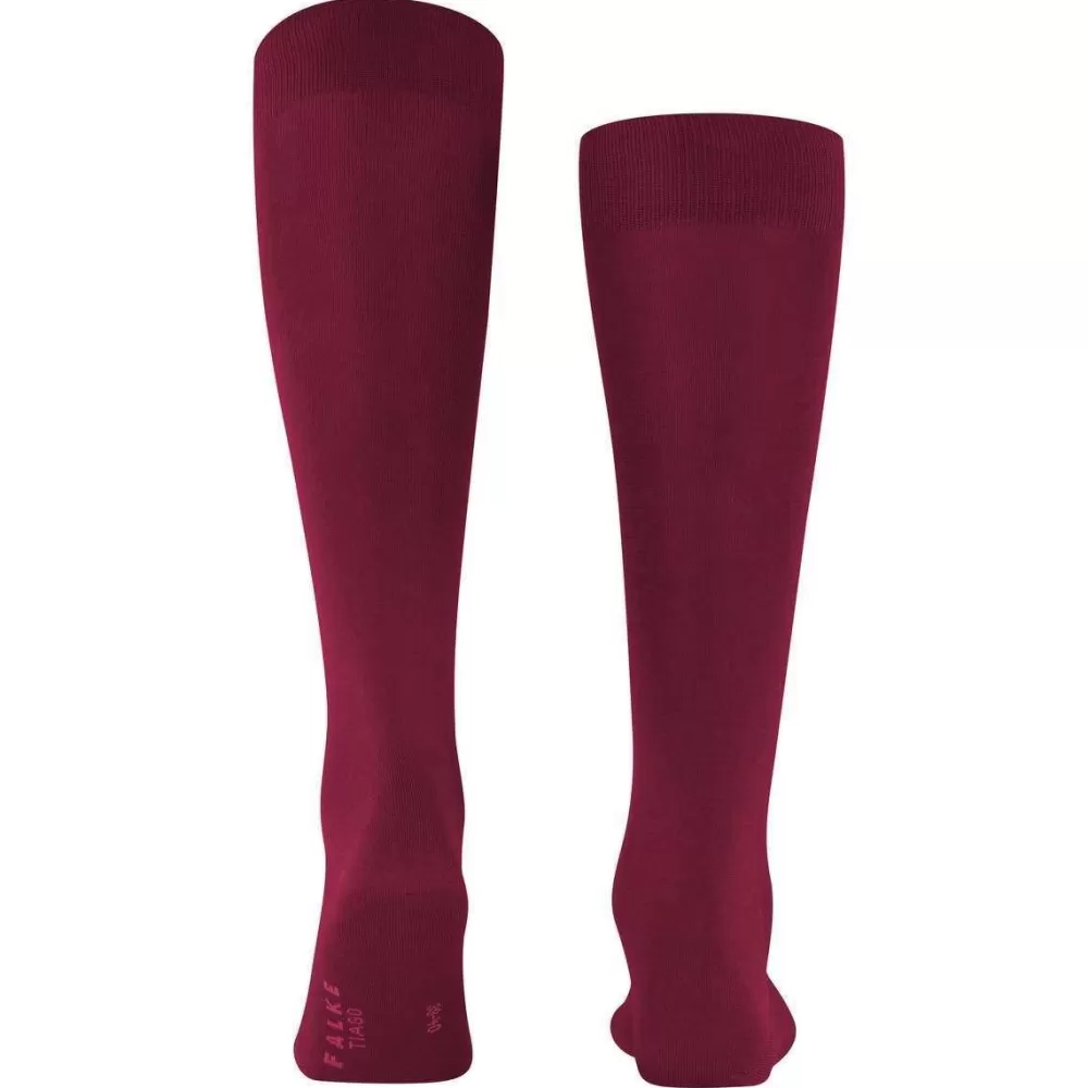 Falke Men's Socks^Burgundy Tiago Knee High Socks