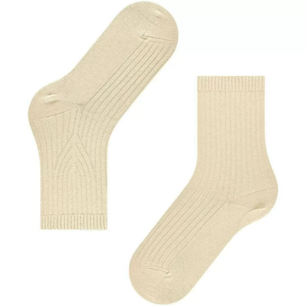 Falke Women's Socks^Cream Cross Knit Socks
