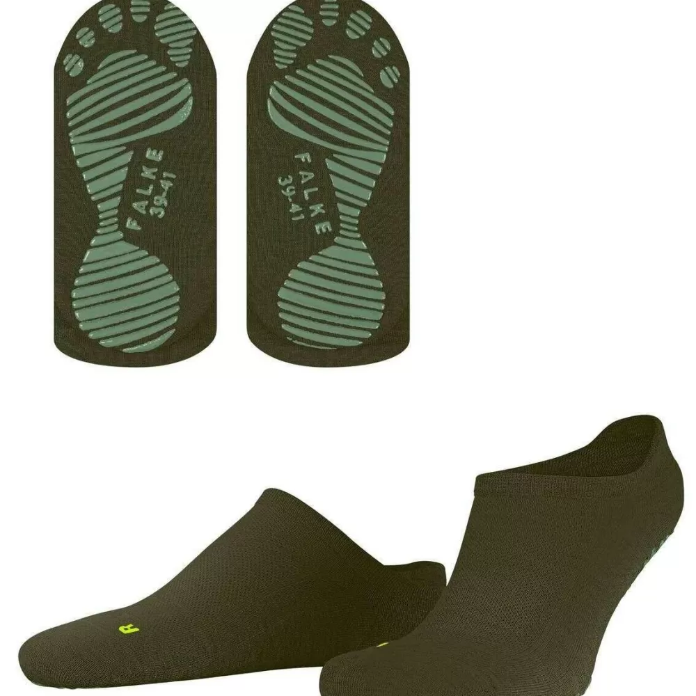 Falke Men's Socks^Green Cool Kick Printed Sole Sneaker Socks