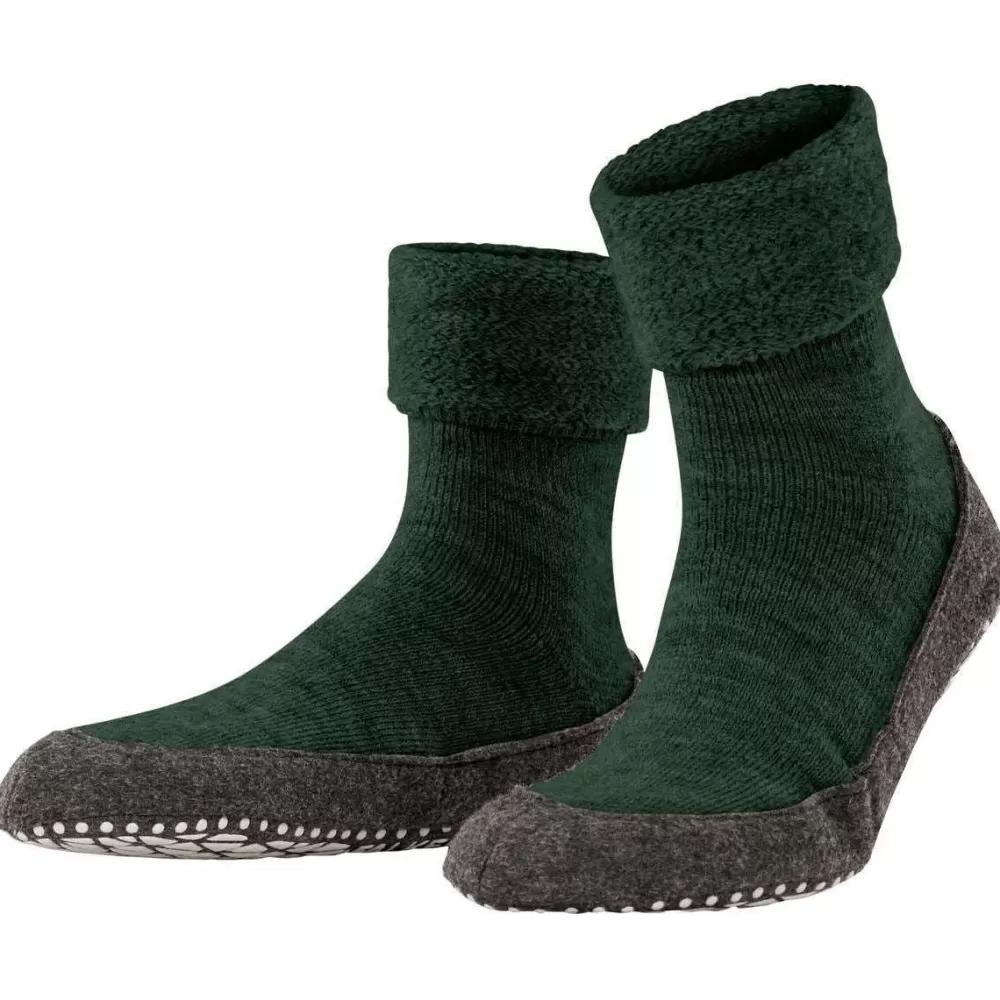 Falke Men's Socks^Green Cosyshoe Slipper Socks