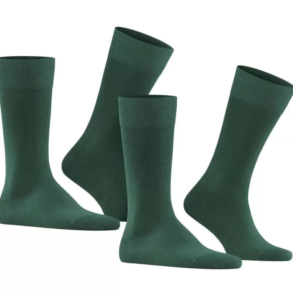 Falke Men's Socks^Green Happy 2 Pack Socks