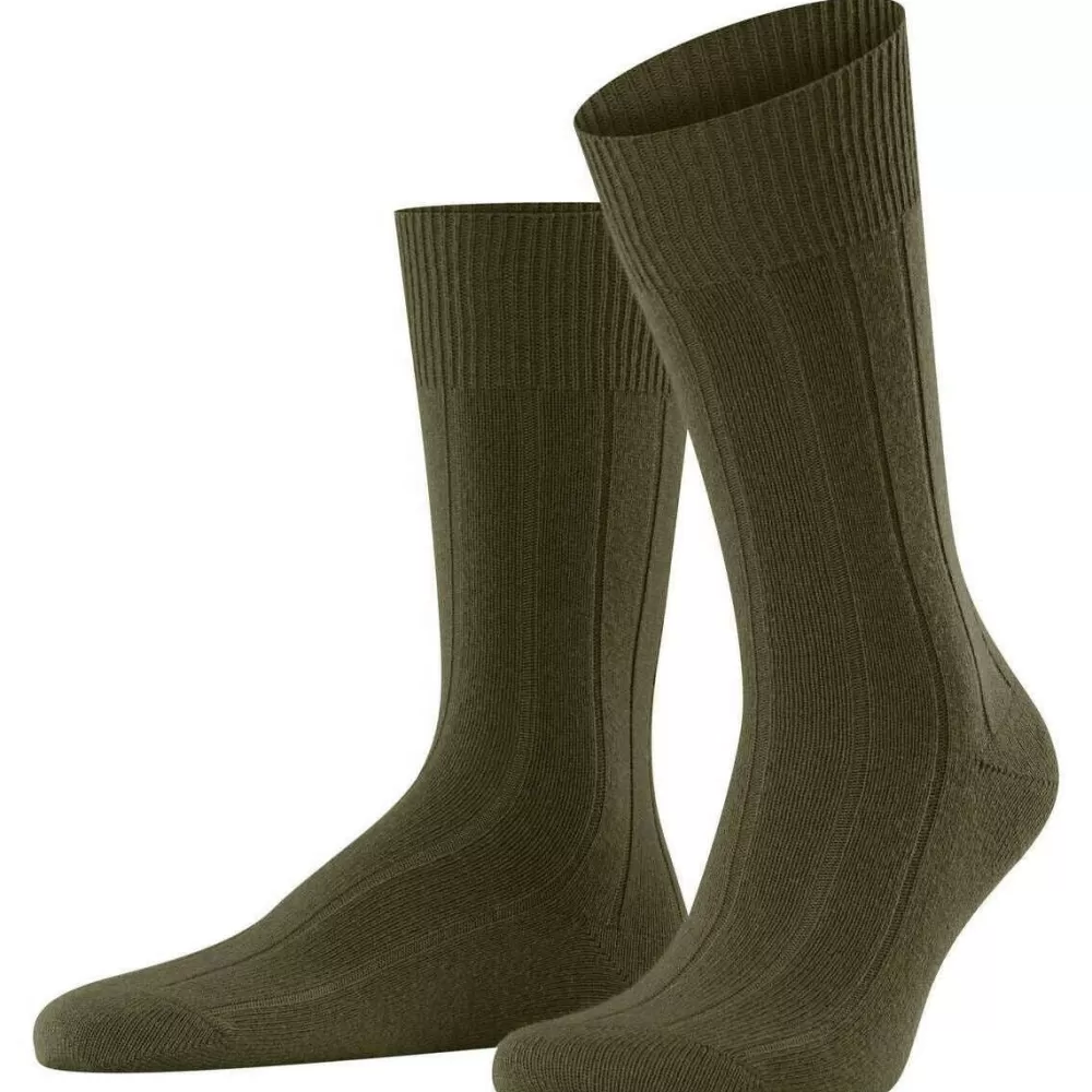 Falke Men's Socks^Green Lhasa Rib Socks
