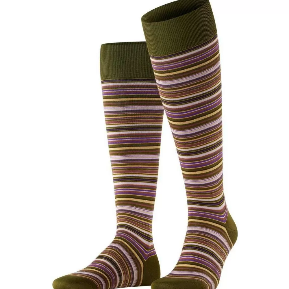 Falke Men's Socks^Green Microblock Knee High Socks