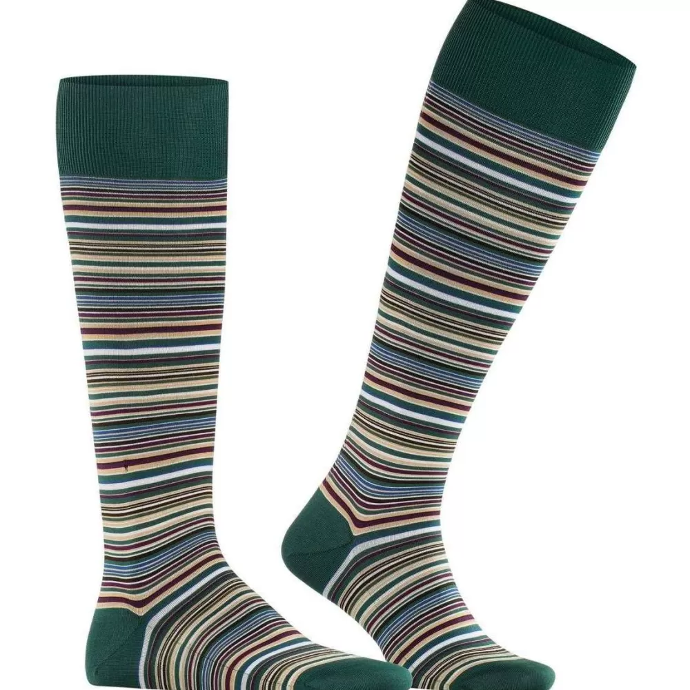 Falke Men's Socks^Green Microblock Knee High Socks
