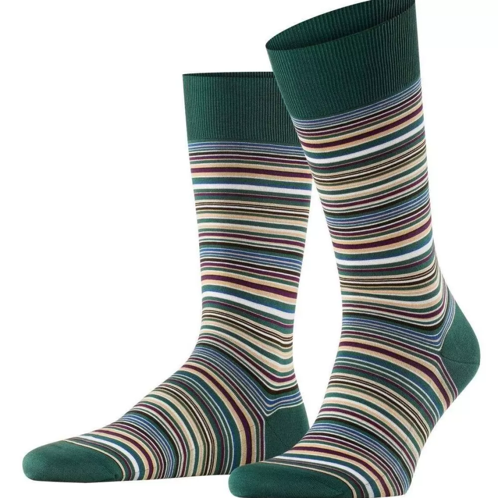 Falke Men's Socks^Green Microblock Socks