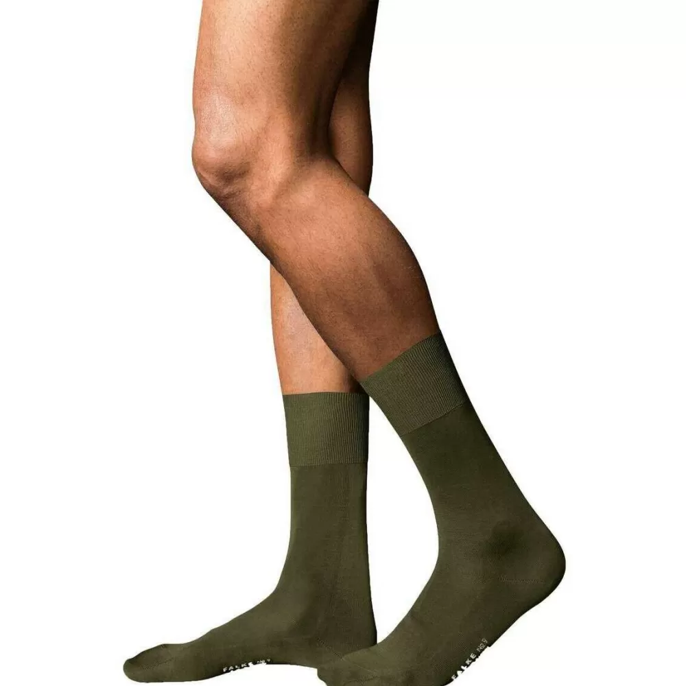 Falke Men's Socks^Green No 9 Pure Fil D´Ecosse Socks