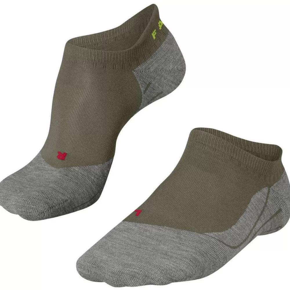 Falke Men's Socks^Green Ru4 Endurance Invisible No Show Socks